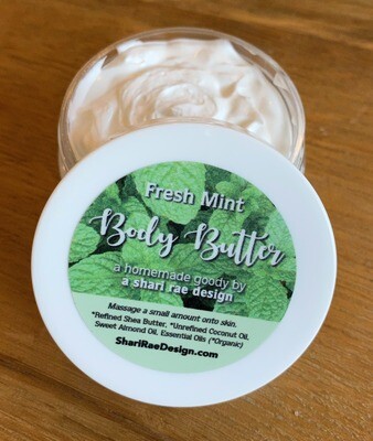 Fresh Mint Body Butter 2 oz.
