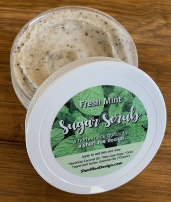Fresh Mint Sugar Scrub 8 oz.
