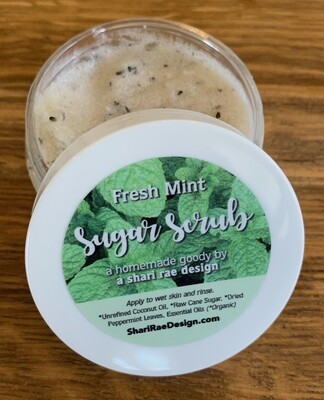 Fresh Mint Sugar Scrub 2 oz.