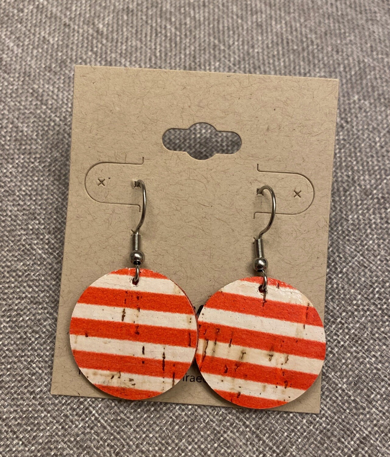 Red Stripe Circles Small