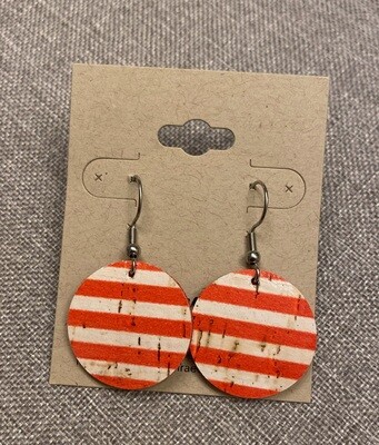 Red Stripe Circles Small