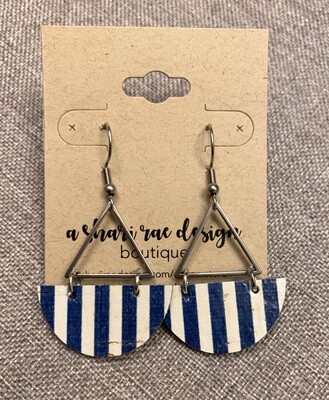 Navy Stripe Triangle Boats