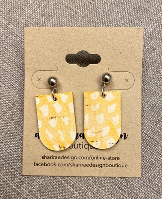 Yellow &amp; White Dot Post Half Bars