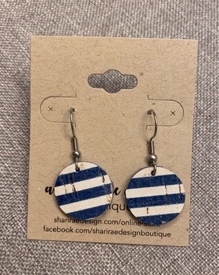 Navy Stripe Circles XS