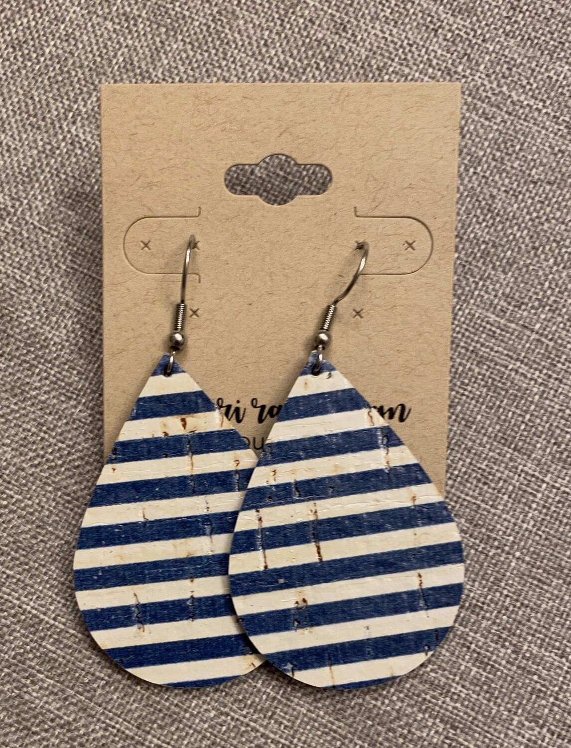 Navy Stripe Drops Large