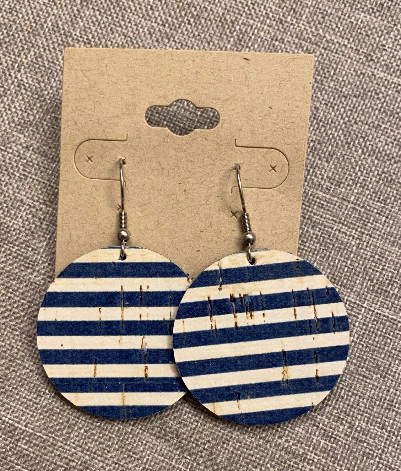 Navy Stripe Circles