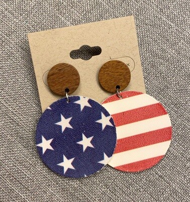 Stars &amp; Stripes USA Circle Posts