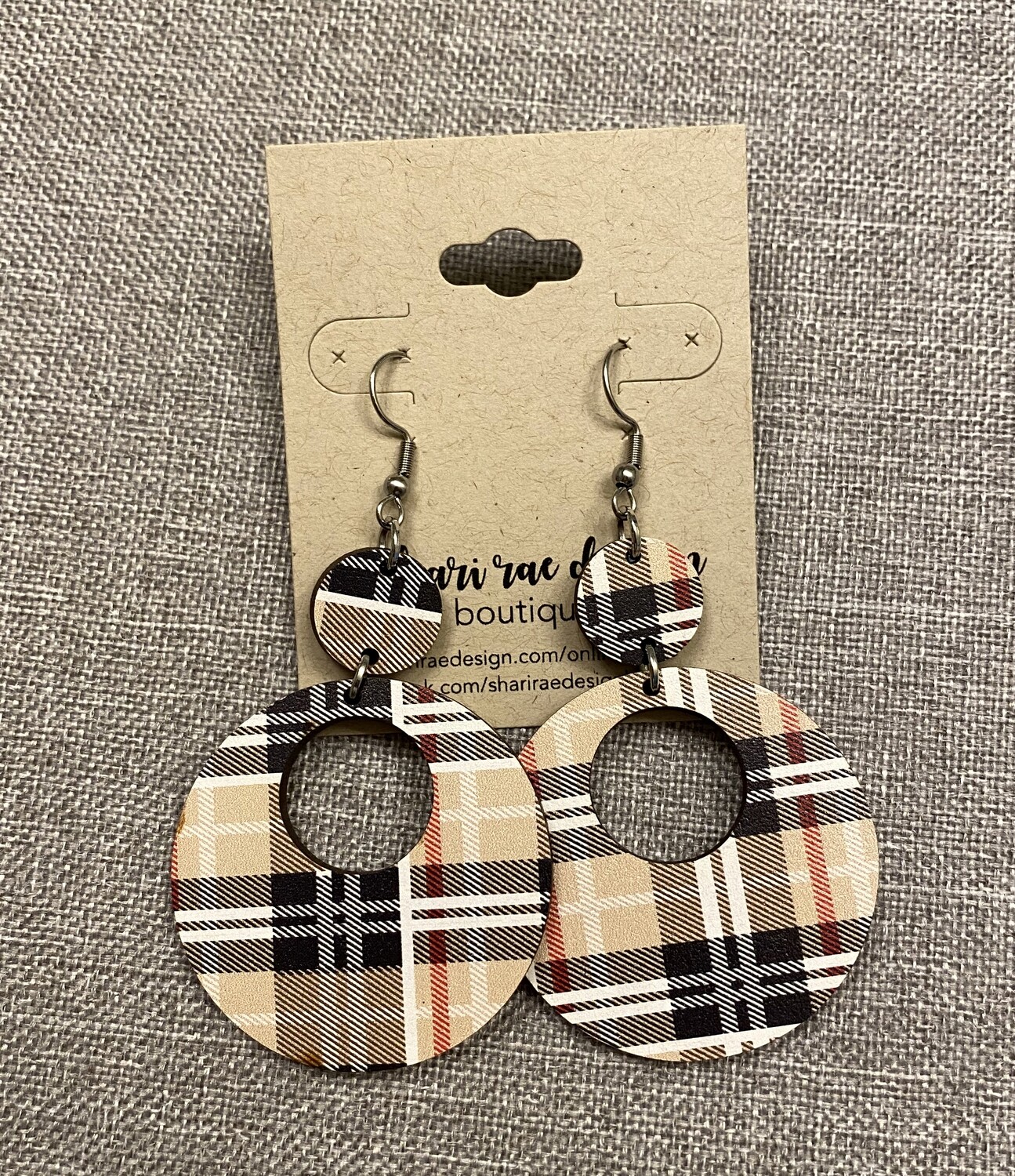Burberry Wood Double Circle Cutouts
