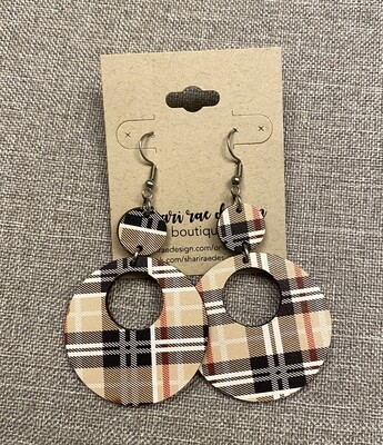 Burberry Wood Double Circle Cutouts