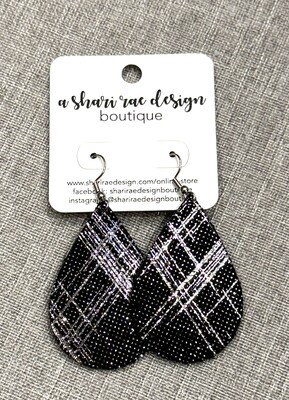Black &amp; Silver Shimmer Drops