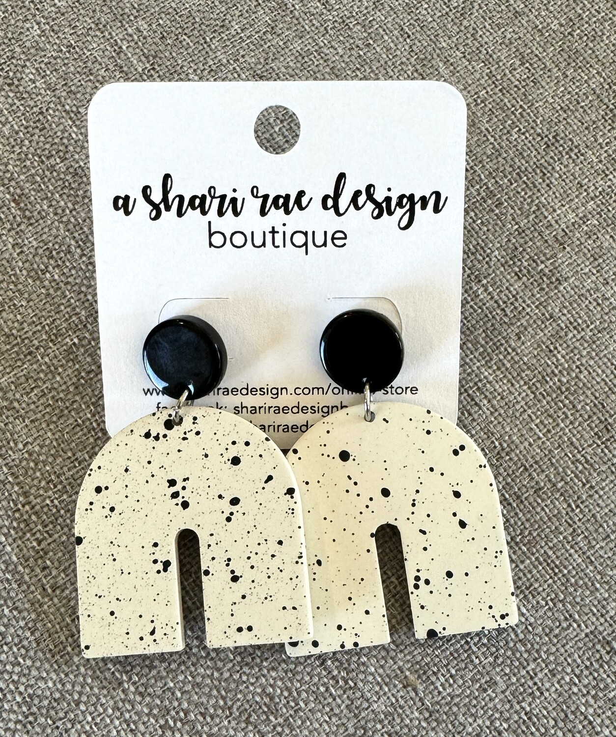 Black Spotted Rainbows with Black Studs