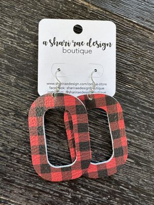 Red &amp; Black Buffalo Plaid Os XL