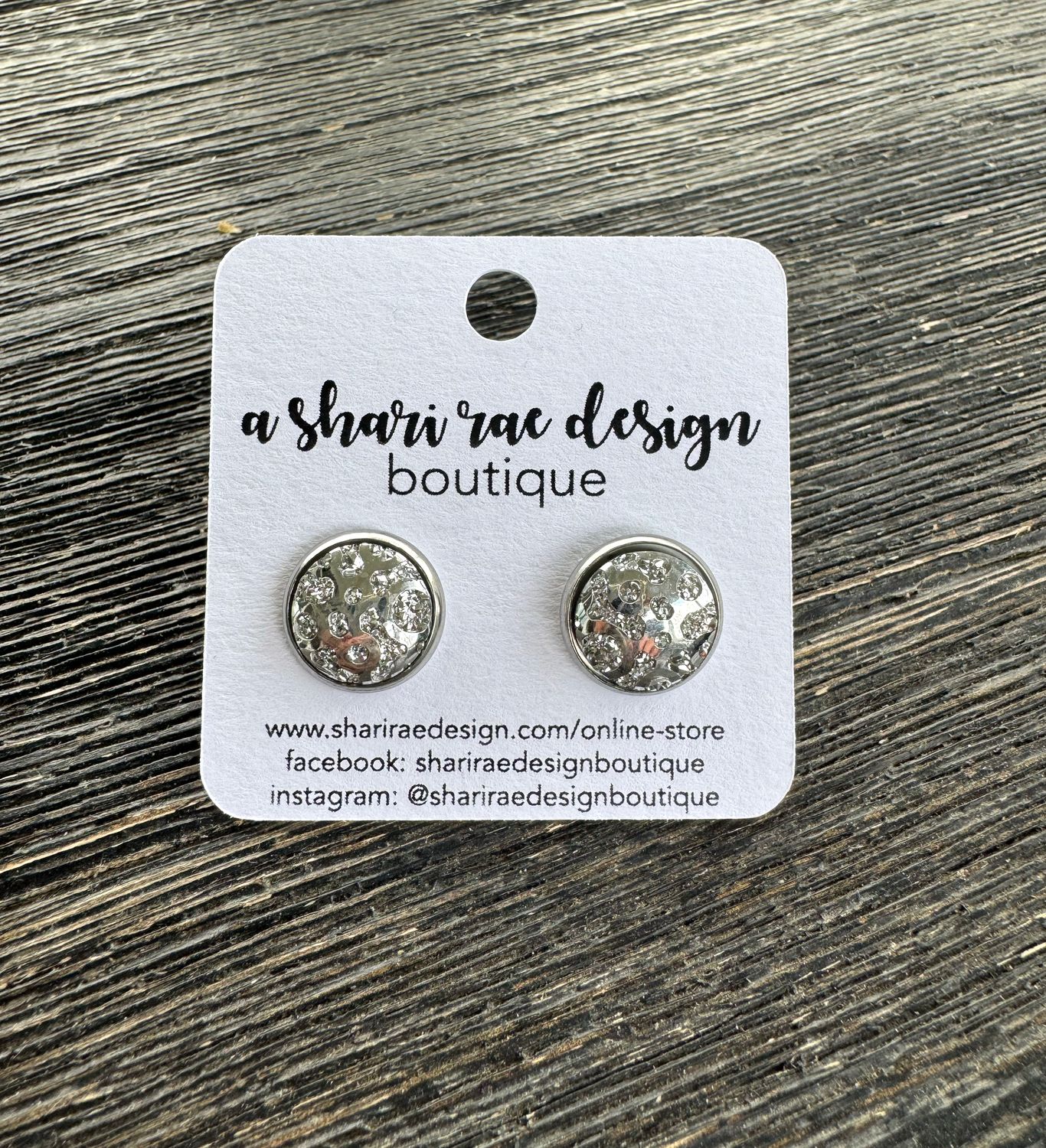 Chunky Silver Dome Studs 12mm