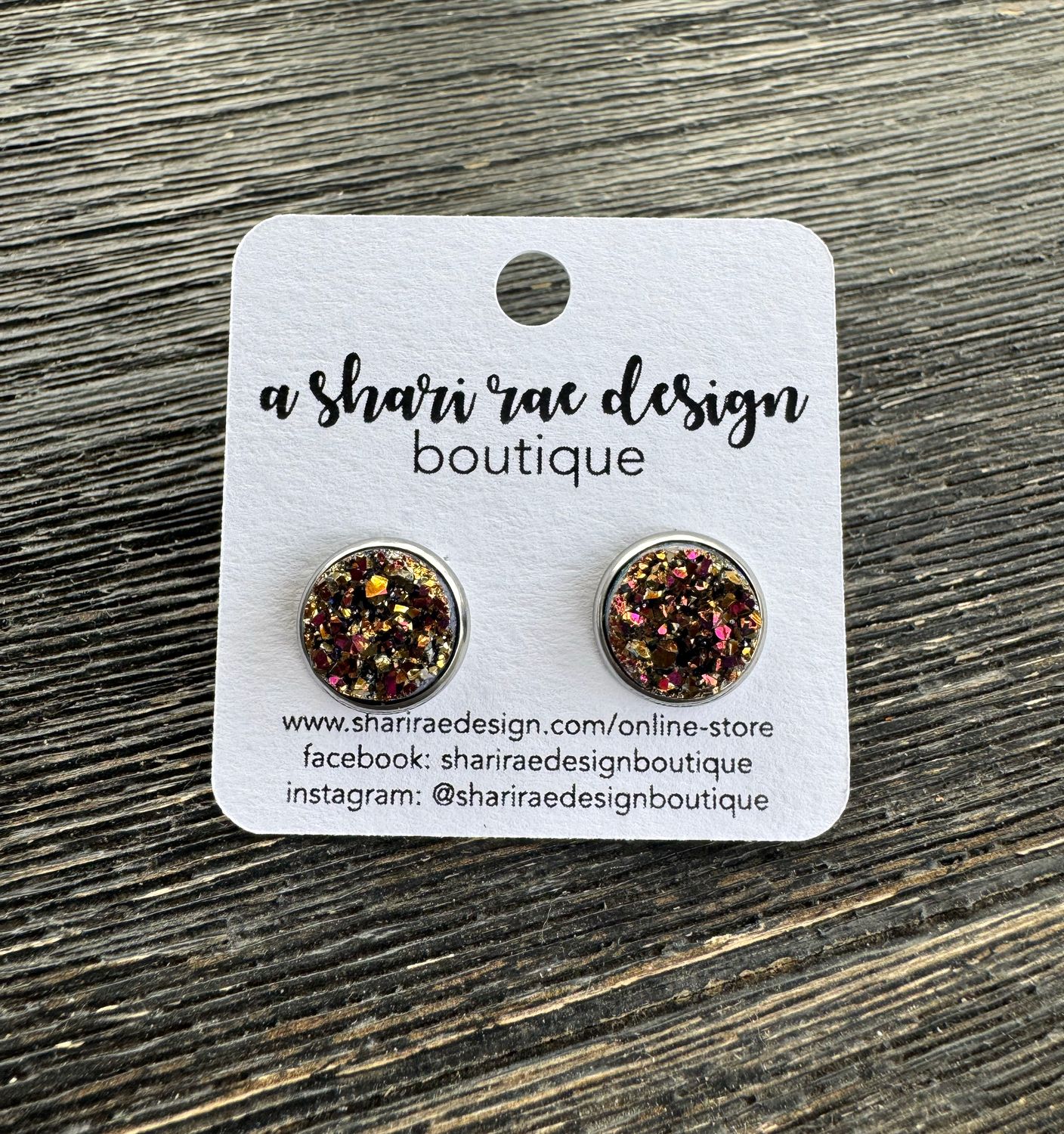 Cinnamon Chunky Studs 12mm