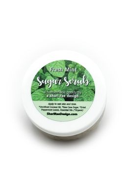 Fresh Mint Sugar Scrub 2 oz.