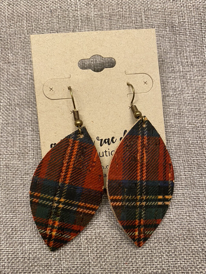 Red Plaid Leaf
