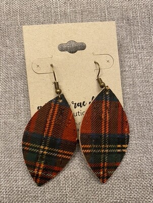 Red Plaid Leaf