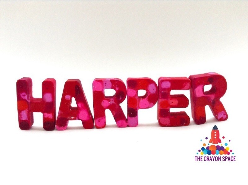 ☆RedBlast☆ Crayon Name Letter Set in Rocket Ship Gift &quot;Blast Off Box&quot; | FREE STANDARD SHIPPING WITHIN US