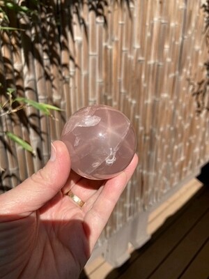 Star Rose Quartz Sphere
