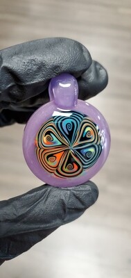 M Zee Glass Thumbprint Pendant - Potion