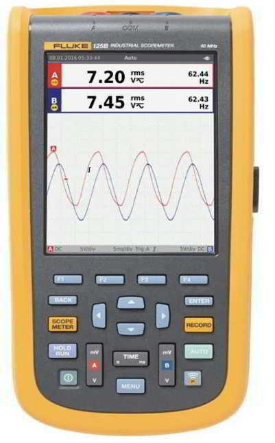Fluke 125B/INT/S Industrial ScopeMeter handheld Oscilloscope