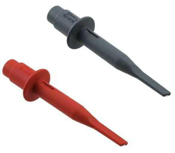 Fluke HC120 Hook Clips (Set of 2: Red, Gray)