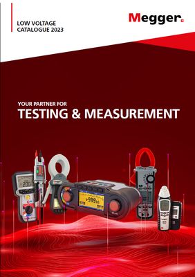 Megger 2023 Contractor Catalog (Low Voltage Testers) Megger 2023 Contractor Catalog (Low Voltage Testers)