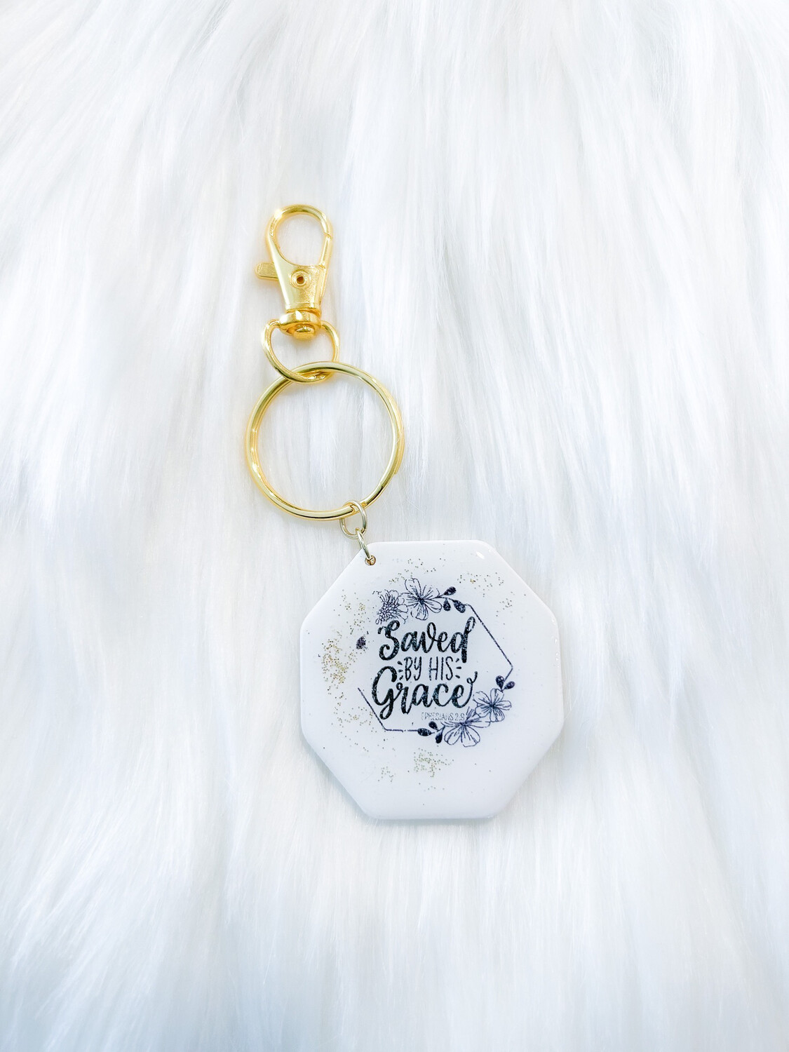 Saved By Grace - Keychain