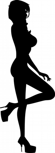 Girl in Heels Vinyl Decal
