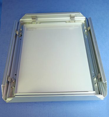 A0, Extra Wide Snap Frame Silver Outdoor Backing