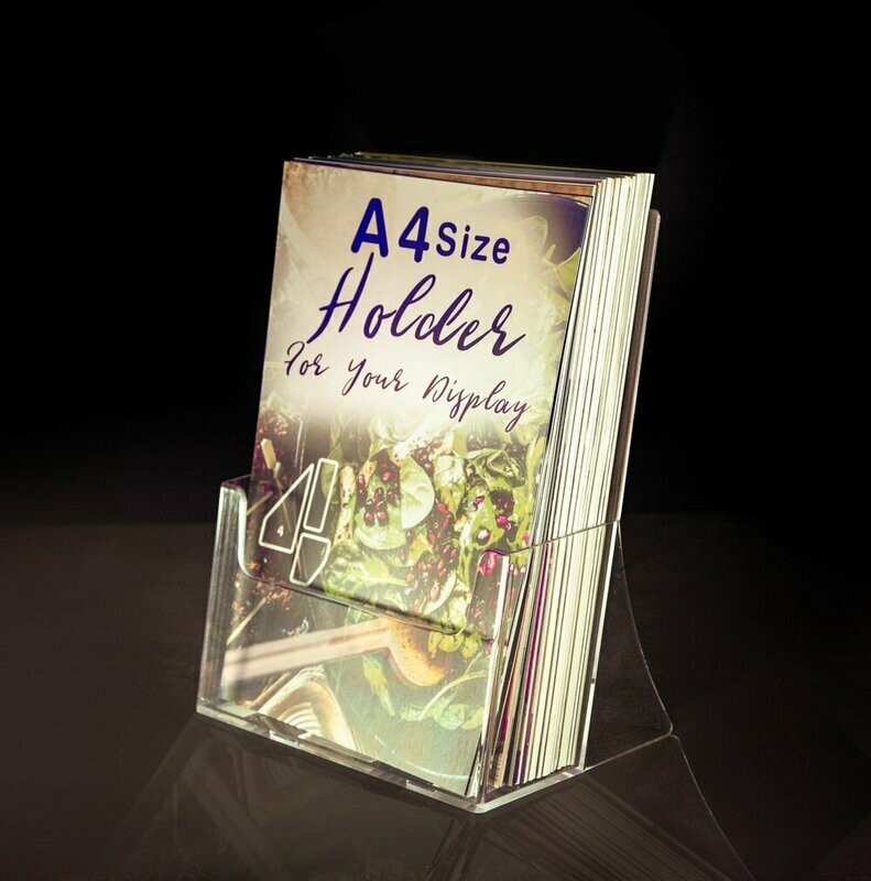 A4 Brochure Holder, 1 or 2 Tier, Extra Room