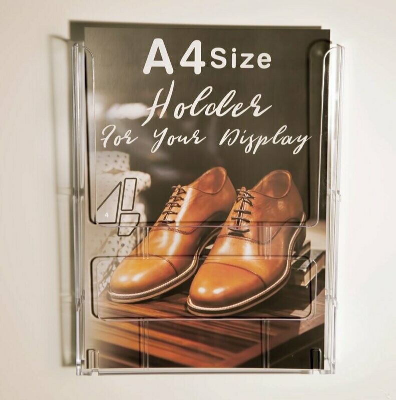 A4 Lit-Loc Modular Linking Brochure holder, Multi Tier Display