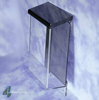 A5 Acrylic Outdoor Brochure Holder, Portrait Wall Mounting with Lid.