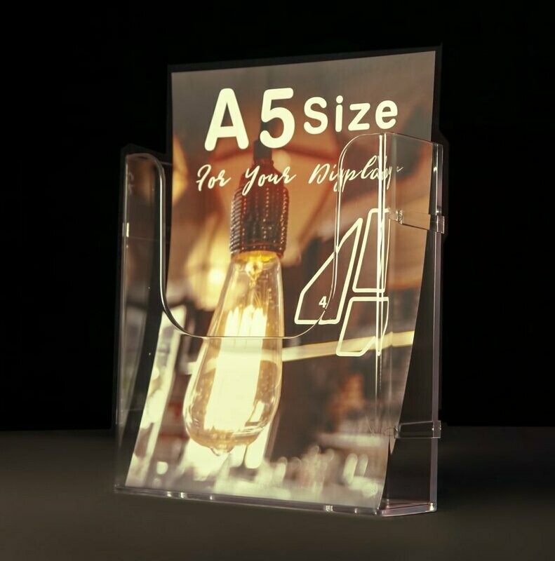 A5 Single Pocket Holder, Portrait, Wall Mounting.