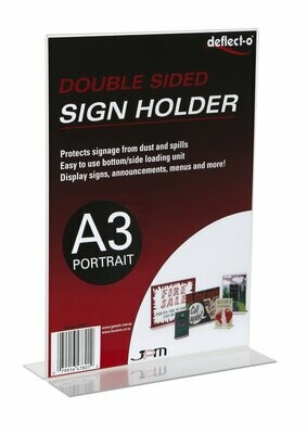 A3 Portrait Sign and Poster Display