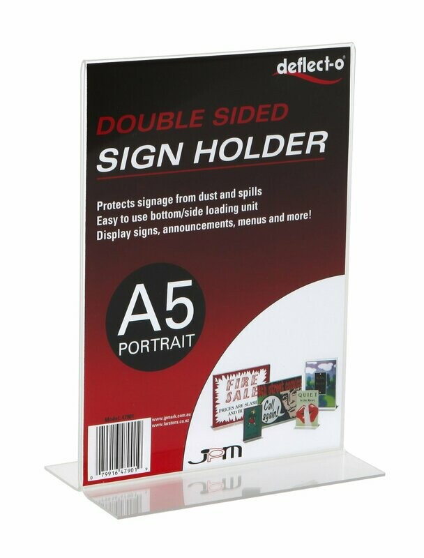 A5 Portrait Menu/Poster Holder.