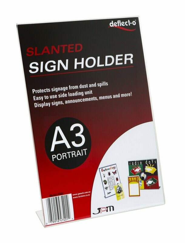 A3 Slanted Portrait Holder