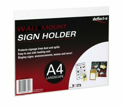 Wall Mounting A4, Landscape Display Holder