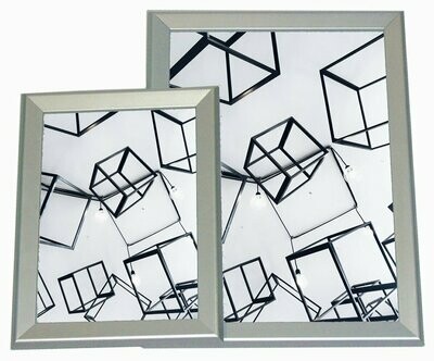 A1 Poster Snap Frame, Silver Satin