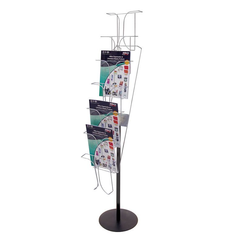 Chrome Wire Brochure Stand