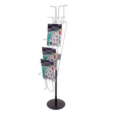 Chrome Wire Brochure Stand