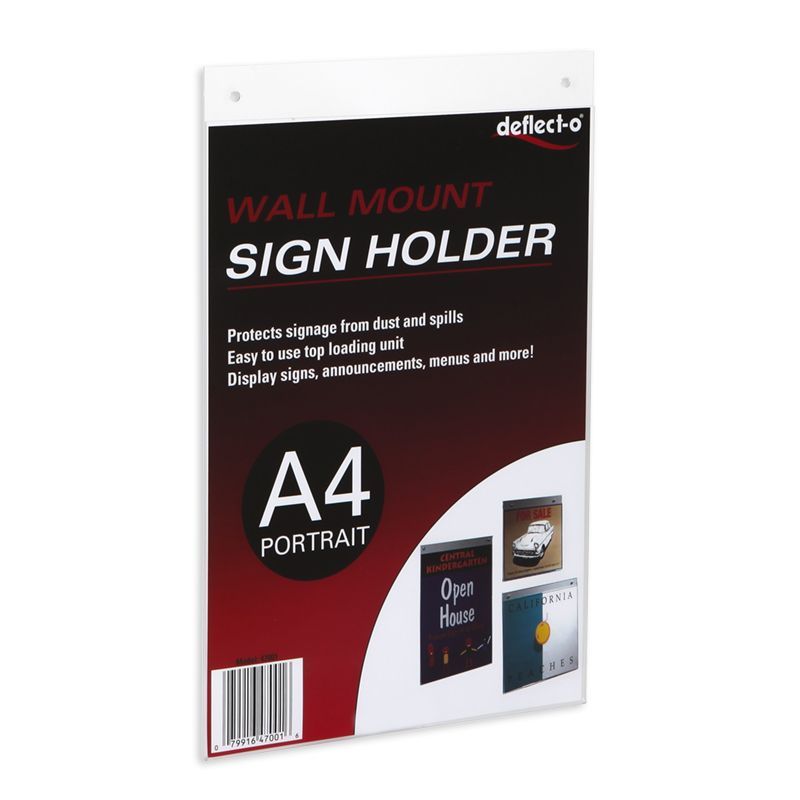 Single-Sided Wall Mounting Sign Holder