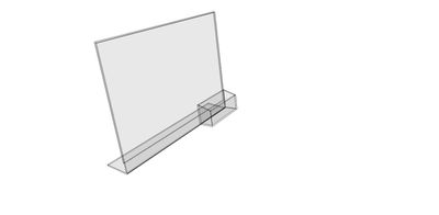 Slanted Sign Holder with Business Card Holder Slanted Sign Holder with Business Card Holder
