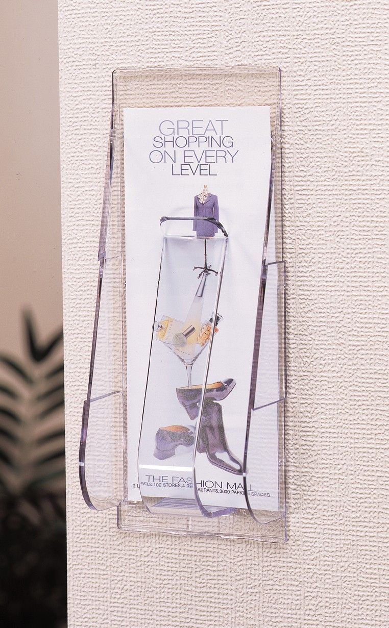 Single Tier Wall Mounting Brochure holder
