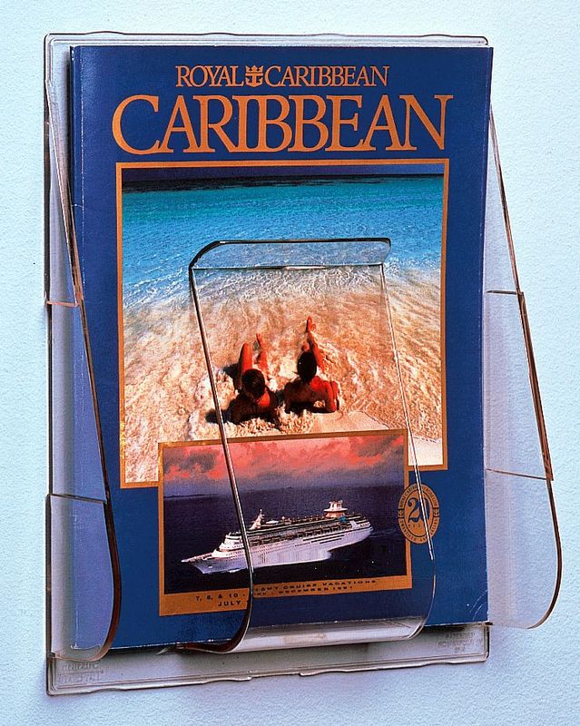 Single Tier Wall Mounting Brochure Holder