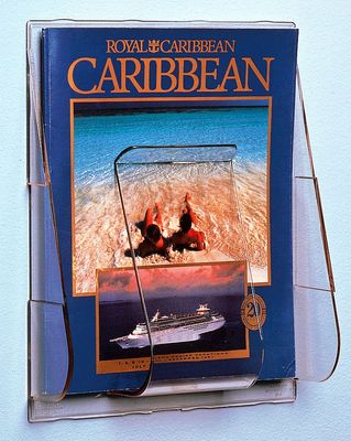 Single Tier Wall Mounting Brochure Holder Single Tier Wall Mounting Brochure Holder