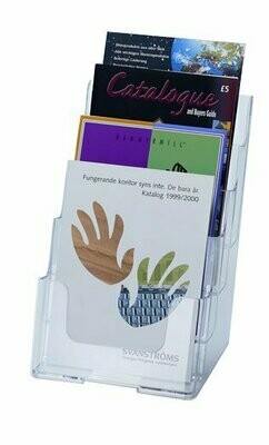 A5, 3-Pocket Portrait Brochure Stand. Free Stand or Wall Mount. A5, 3-Pocket Portrait Brochure Stand. Free Stand or Wall Mount.