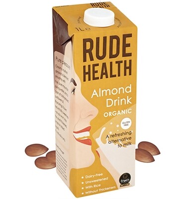 Rude Health Organic ALMOND DRINK Milk 1L