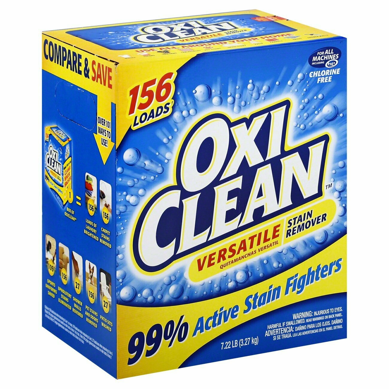 Oxi Clean 156 Loads Versatile Stain Remover 7.22 lbs - SLIGHTY IMPERFECT BOX