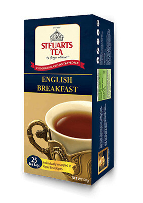 Steuarts Ceylon ENGLISH BREAKFAST 25 tea bags